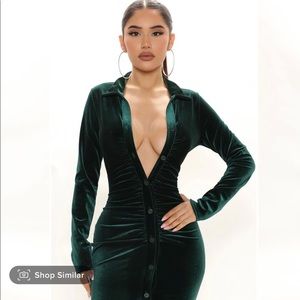 Fashionnova weekend icon velvet maxi dress
